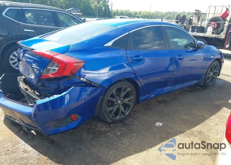 2019 Honda Civic Sport z USA, uszkodzony, nr VIN 2HGFC2F80KH503960